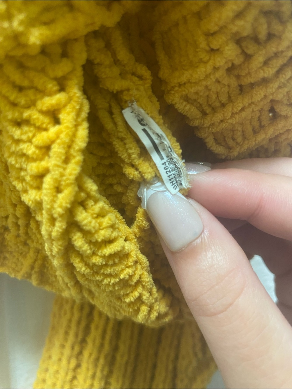 Forever 21 Mustard Yellow Cropped Knit Sweater - Picture 4 of 4